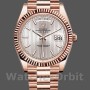 Replica Heren Rolex Day-Date-228235, 40mm, Sundust Stripe Motif Dial, Fluted Bezel, Heren Sundust<br />