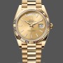 Replica Heren Rolex Day-Date-228238, 40mm, Champagne Diamond Dial, Fluted Bezel, Heren Champagne