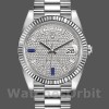 Replica Heren Rolex Day-Date-228239, 40mm, Diamond Paved Dial, Fluted Bezel, Heren met Diamond Paved