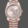 Replica Heren Rolex Day-Date-228345RBR 0007, 40mm, Sundust Diamanten wijzerplaat, Diamanten lunette
