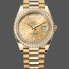 Replica Heren Rolex Day-Date-228398TBR, 40mm, Champagne Diamond Dial, Diamant Bezel