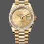 Replica Heren Rolex Day-Date-228398TBR, 40mm, Champagne Diamond Dial, Diamant Bezel