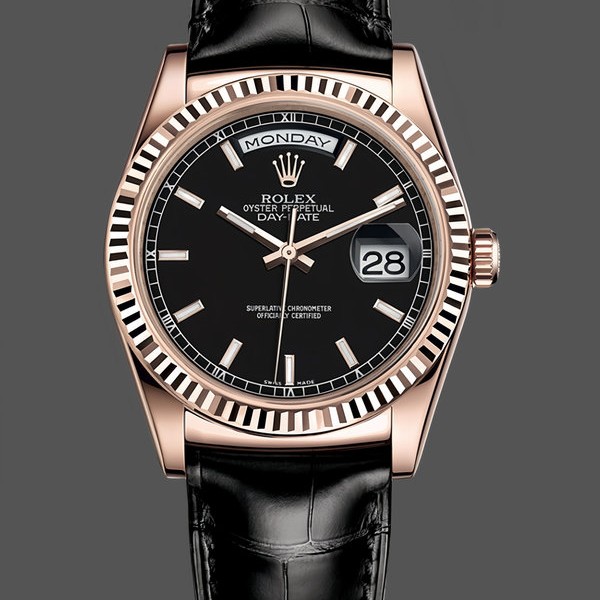 Replica Rolex Day Date 36-m128239 0069 voor heren, witgoud, wijzerplaat met blauwe diamant