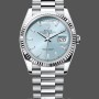 Replica Dames Rolex Datejust 31-m278278 0046, 31mm, Geelgoud, Olijfgroen gebloemd, President Green