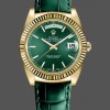 Replica Rolex Day Date 36-m128399TBR 0019, witgoud, diamanten ring, witte wijzerplaat