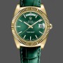 Replica Rolex Day Date 36-m128399TBR 0019, witgoud, diamanten ring, witte wijzerplaat
