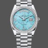 Replica Rolex Day Date 40-M228236 0024 voor heren, witgoud, blauwe ombre wijzerplaat