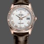 Replica Rolex Day Date 36-m128348RBR 0064 voor heren, geelgoud, witte wijzerplaat