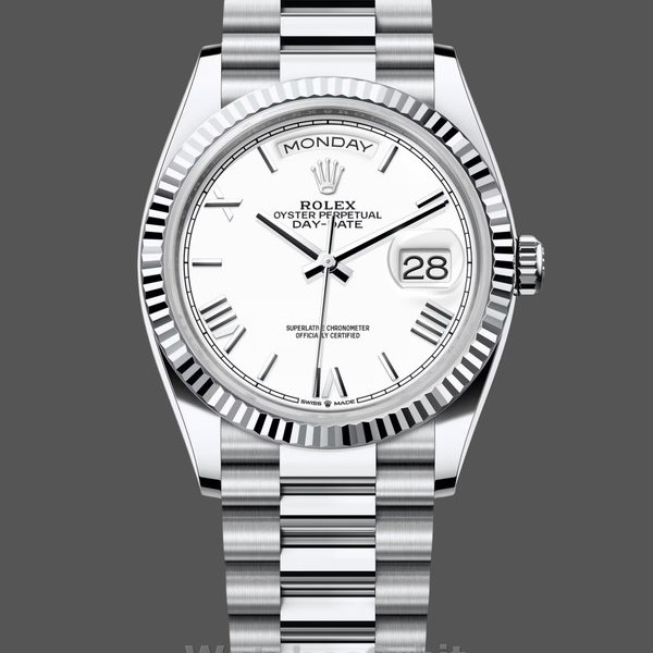 Replica Dames Rolex Datejust 31-278274 0010, Witte Romeinse Wijzerplaat, Geribbelde Ring, Jubileum, Dames Wit