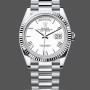 Replica Dames Rolex Datejust 31-278274 0010, Witte Romeinse Wijzerplaat, Geribbelde Ring, Jubileum, Dames Wit