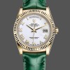 Replica Rolex Day Date 36-m128236 0017, platina, witte wijzerplaat, President armband, wit