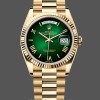 Replica Rolex Day Date 40-M228238 00691, geelgoud, groene ombre wijzerplaat, groene ombre wijzerplaat