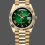 Replica Rolex Day Date 40-M228238 00691, geelgoud, groene ombre wijzerplaat, groene ombre wijzerplaat