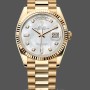 Replica Rolex Day Date 36-M128236 0020 voor heren, witgoud, blauwe ombre wijzerplaat