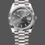Replica Rolex Day-Date 40-M228239 0060 voor heren, 18K witgoud, wijzerplaat in leisteen