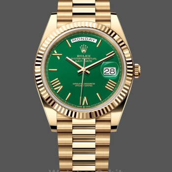 Replica Heren Rolex Day Date 40-228238 0061, President, Groen