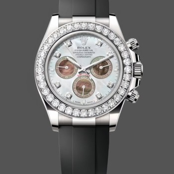 Replica Heren Rolex Daytona Cosmograph-126589RBR 0001, 40mm, 2024 Release, Witte Parelmoer Wijzerplaat