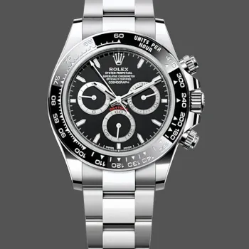 Replica Heren Rolex Cosmograph Daytona 40MM Oystersteel M126500LN - 2024 Editie Zwart