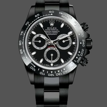 Replica Heren Rolex Cosmograph Daytona 116500LN Carbon Black Limited Edition Zwarte wijzerplaat