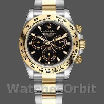 Replica Heren Rolex Cosmograph Daytona-116503, 40 mm, zwarte index wijzerplaat