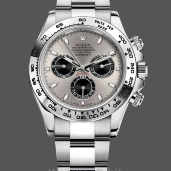 Replica Heren Rolex Cosmograph Daytona-116509, 40mm, Zilveren Index Wijzerplaat