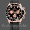 Replica Rolex Cosmograph Daytona 40mm Heren-116515LN-Rose Gold-Black Dial Zwart