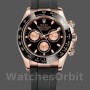Replica Rolex Cosmograph Daytona 40mm Heren-116515LN-Rose Gold-Black Dial Zwart