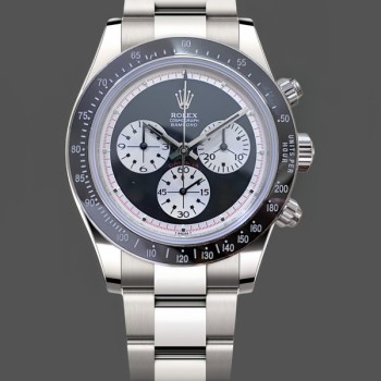 Replica Heren Rolex Cosmograph Daytona 116520 Bamford Heritage Paul Newman Black Dial 40MM Staal Zwarte wijzerplaat