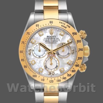 Replica Rolex Cosmograph Daytona 40mm Heren-116523-Diamond-MOP Wijzerplaat MOP