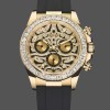 Replica Rolex Cosmograph Daytona 40mm Heren-116588 Geelgoud-Zwarte Rubber Band Diamant