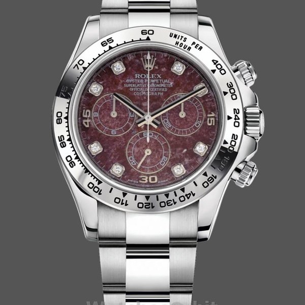 Replica Rolex Cosmograph Daytona witgoud rubelliet wijzerplaat 116509 40MM rode wijzerplaat