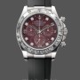 Replica Heren Rolex Cosmograph Daytona witgoud rubelliet wijzerplaat 116509 rubber band rode wijzerplaat