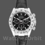 Replica Rolex Daytona 40mm Heren-116519-Zwarte Lederen Band-Zwarte Wijzerplaat Zwart<br />