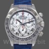 Replica Rolex Daytona 40mm Heren-116519-Blauwe Leren Band-Meteoriet Wijzerplaat Meteoriet