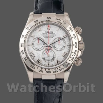 Replica Rolex Daytona 40mm Heren-116519-Meteoriet Wijzerplaat-Leren Band Meteoriet
