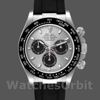 Replica Rolex Daytona 40mm Heren-116519-Witgoud-Grijze Wijzerplaat