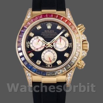 Replica Heren Rolex Daytona-116598RBOW, 40mm, Zwart