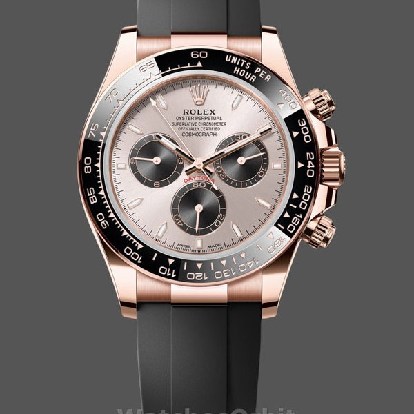 Replica Heren Rolex Daytona-126515LN 0006, 40mm, Everose Gold Oysterflex, Sundust Wijzerplaat, Sundust
