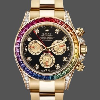 Replica Rolex Day Date 36-128345RBR 0042 voor heren, wijzerplaat met diamant, president-diamant