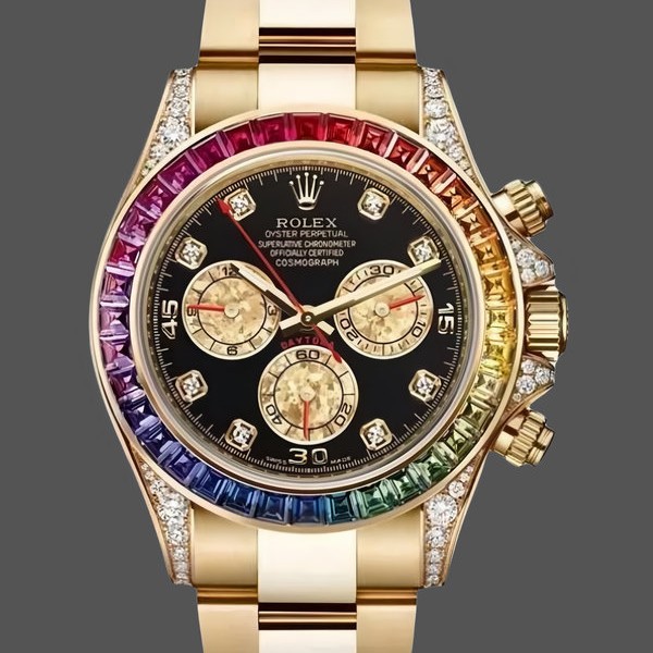 Replica Rolex Day Date 36-128345RBR 0042 voor heren, wijzerplaat met diamant, president-diamant