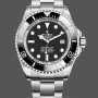 Replica Rolex Deepsea 44mm Heren-126660-Zwarte Wijzerplaat-Oyster Staal Zwart