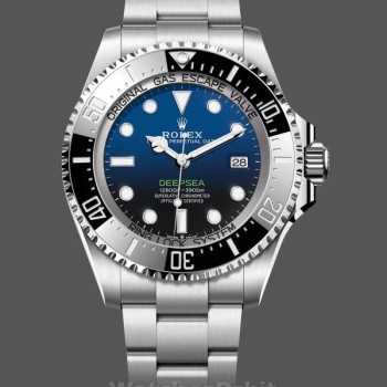 Replica Rolex Sea-Dweller Deepsea 44mm Heren-136660 0005-Roestvrij Staal-Zwart/Blauwe Wijzerplaat Blauw