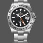 Replica Rolex Explorer II 42mm Heren-m226570 0002-Roestvrij Staal-Zwarte Wijzerplaat Zwart