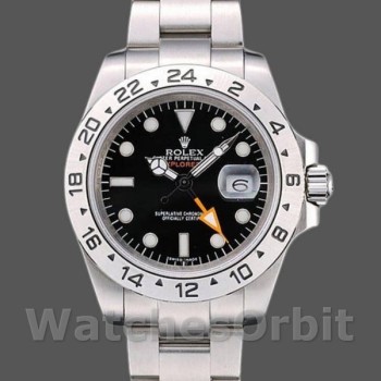 Replica Rolex Explorer 40mm Heren-REP016820-Roestvrij Staal-Zwarte Wijzerplaat Zwart