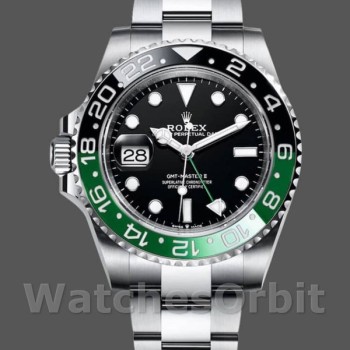 Replica Heren Rolex GMT-Master II-126720VTNR, 40mm, Zwarte Wijzerplaat, Heren Zwart