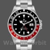 Replica Heren Rolex GMT-Master II-16710, 40mm, Zwarte Wijzerplaat, Zwarte Rode Coke Bezel, Heren Zwart