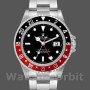 Replica Heren Rolex GMT-Master II-16710, 40mm, Zwarte Wijzerplaat, Zwarte Rode Coke Bezel, Heren Zwart