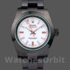 Replica Rolex Milgauss 40mm Heren-PR116610-Roestvrij Staal-Witte Wijzerplaat Zwart