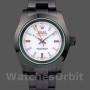 Replica Rolex Milgauss 40mm Heren-PR116610-Roestvrij Staal-Witte Wijzerplaat Zwart