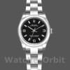 Replica Rolex Oyster Perpetual 26mm voor dames-176234-Gegolfde ring-zwart Arabische wijzerplaat Zwart